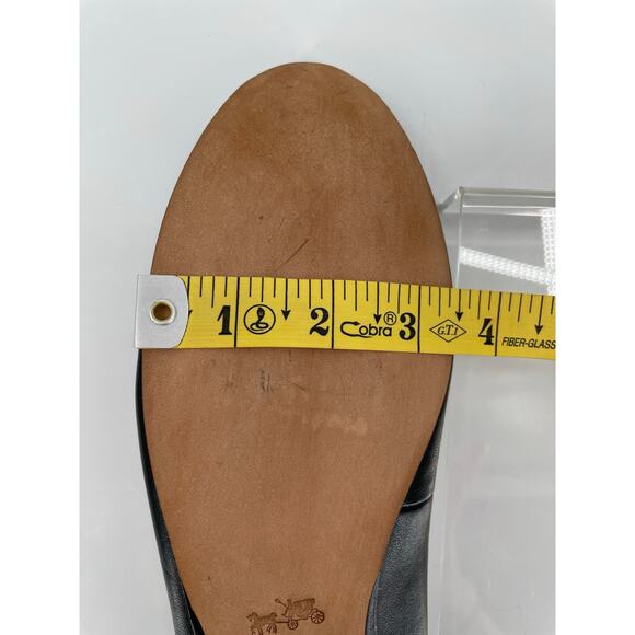 Coach Women's Noella Leather Ballet Flats, Sz. 10B, Black Quiet Luxury Neutral - Picture 10 of 11